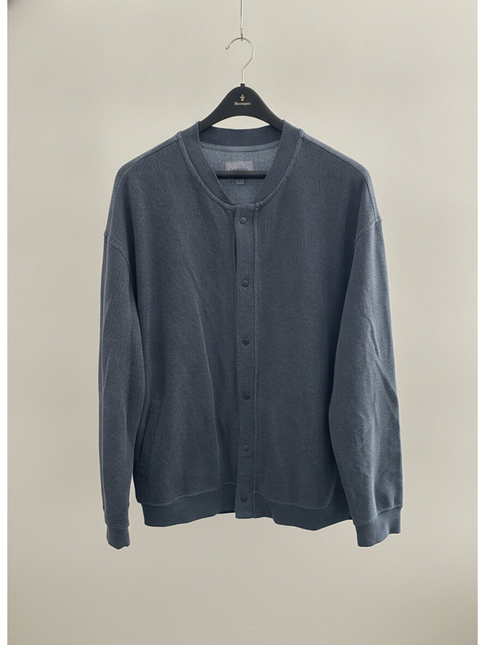 Uniqlo Men's Dark Gray Button-Up Cardigan Sweater